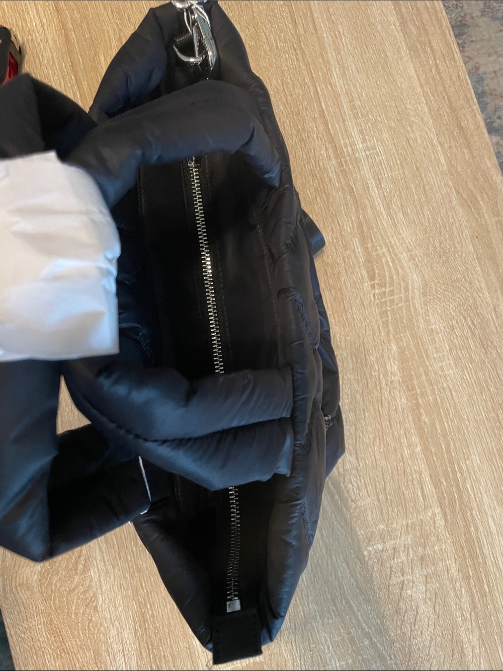 lululemon athletica Black Quilted Tote with Removable Strap - Picture 4 of 5